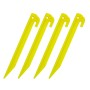 4 PZ. PICCHETTI CON CIMA DI PLASTICA DURA PER GIARDINAGGIO E CAMPEGGIO, 22,5cm LUNGHEZZA CIMA: 2mt x 3mm