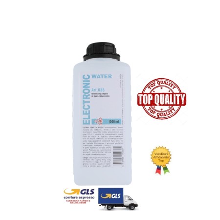 ACQUA BIDISTILLATA DEIONIZZATA PER ELETTRONICA SMARTPHONE 1000 ML ART.036