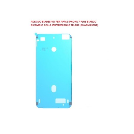 Adesivo biadesivo per apple iphone 7 plus bianco ricambio colla impermeabile telaio (guarnizione)