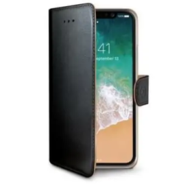 CELLY WALLY CUSTODIA A LIBRO PER IPHONE X COLORE NERO