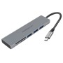MEDIACOM ADATATTORE HUB TYPE C – 3 PORTE + CARD READER IN ALLUMINIO