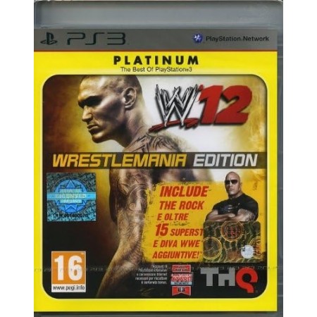 PLAYSTATION 3 WWE '12 WRESTLEMANIA EDITION PLATINUM