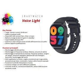 THE ARTISTS SMARTWATCH VOICE LIGHT ART-KM15SB BLACK BLUETOOTH IP67 NERO