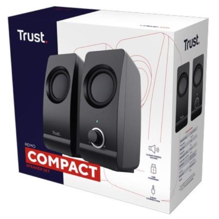 TRUST REMO SPEAKERS 2.0 16W PICCO (8W RMS) - 2.0 - NERO