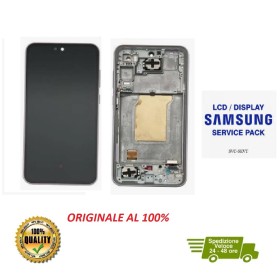 DISPLAY LCD ORIGINALE SAMSUNG A35 5G 2022 SM-A356 BLUE ICE CON FRAME