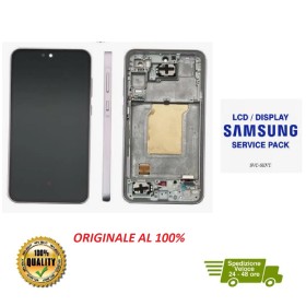 DISPLAY LCD ORIGINALE SAMSUNG A35 5G 2022 SM-A356 LAVANDER / LILAC CON FRAME