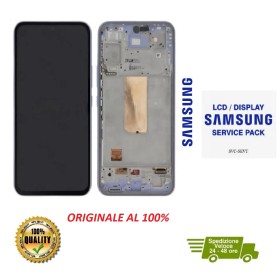DISPLAY LCD ORIGINALE SAMSUNG A54 5G 2023 SM-A546 VIOLET CON FRAME