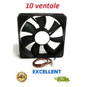 10 pz. - XTREME VENTOLA SUPPLEMENTARE PER CASE DA 120X120 MM NERO