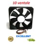 10 pz. - XTREME VENTOLA SUPPLEMENTARE PER CASE DA 120X120 MM NERO
