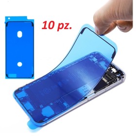 10 pz. - Adesivo biadesivo per apple iphone 6s nero ricambio colla impermeabile telaio (guarnizione)