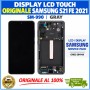 DISPLAY LCD TOUCH ORIGINALE SAMSUNG S21 FE 2021 SM-990 GRAY CON FRAME