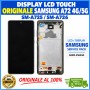 DISPLAY LCD TOUCH ORIGINALE SAMSUNG A72 4G/5G 2021 SM-A725/A726 NERO CON FRAME
